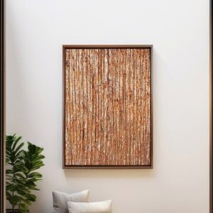 Abstract Copper Leaf Wall Art
