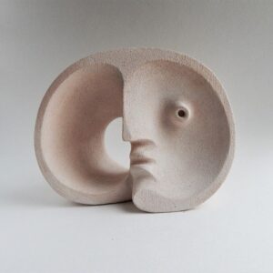 Abstract Head Terracotta by Helen Park
