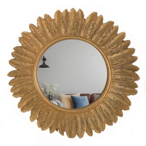 Antique Gold Sunflower Mirror
