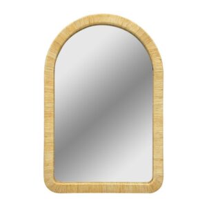 Arch Rattan Mirror Natural