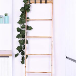 Bamboo and Rope Wall Ladder Decorative