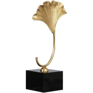 Brass Ginkgo Leaf Sculpture