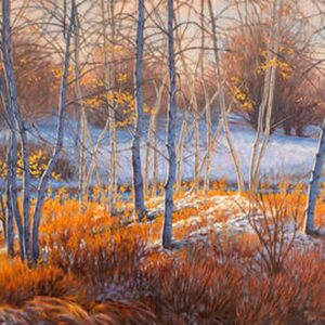 First Snow Watercolour by Fiona Blake