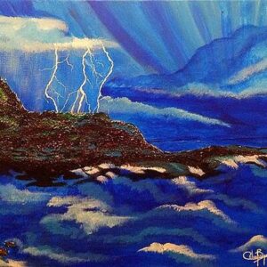 Fractured Light Abstract Acrylic by Priya Anand