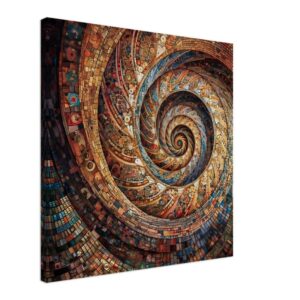 Golden Geometry Print by Priya Anand