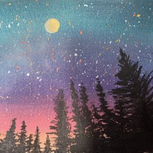 Midnight Forest Acrylic by James Rafferty