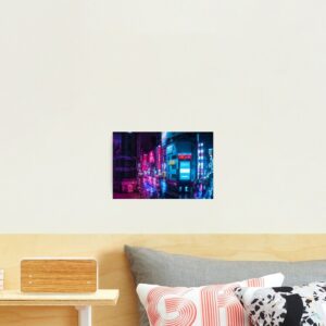 Neon City Photographic Art Print by Tom Ashby