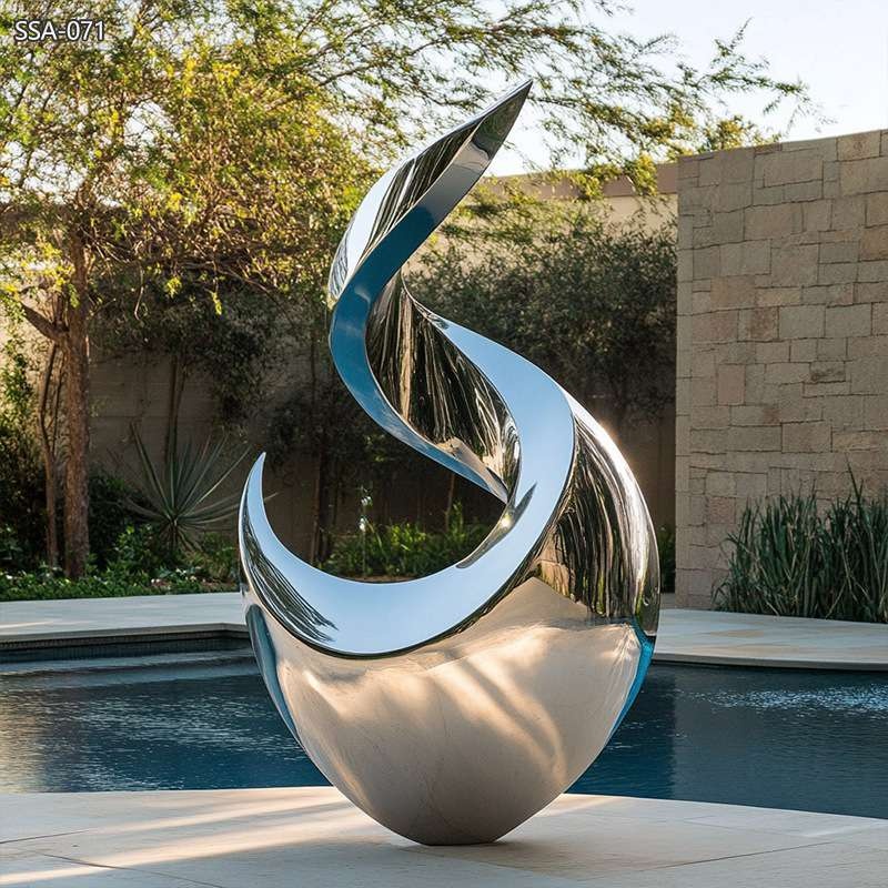 Rising Bird Steel Wire Sculpture by Leo Finn