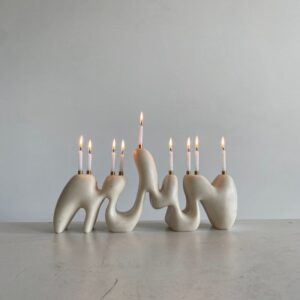 Sculptural Marble Candleholder