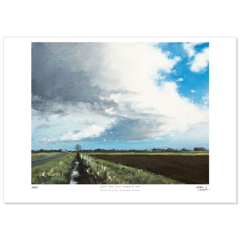 Sundown Over the Fens Print by David Molnar
