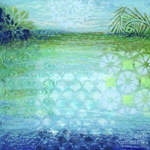 The Blue Silence Acrylic Abstract by James Rafferty