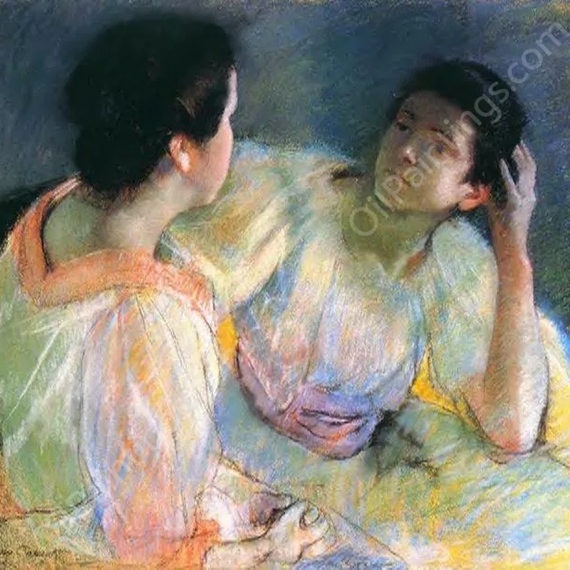 The Conversation Oil by Miriam Cross