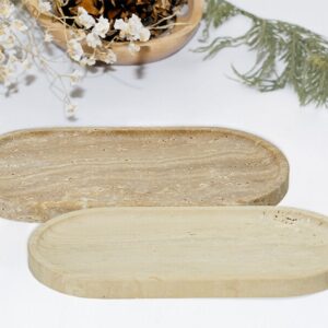 Travertine Tray Oval