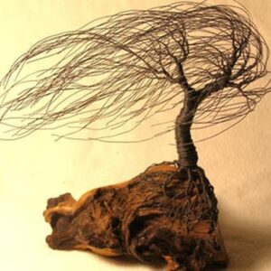 Twisted Iron Driftwood-Style Sculpture