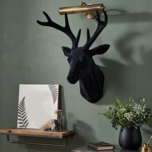 Velvet Deer Head Wall Mount