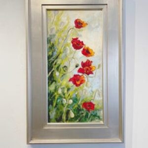 Wild Poppies Oil on Canvas by Clara Hutchins